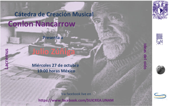 Julio Zúniga en la Cátedra Nancarrow