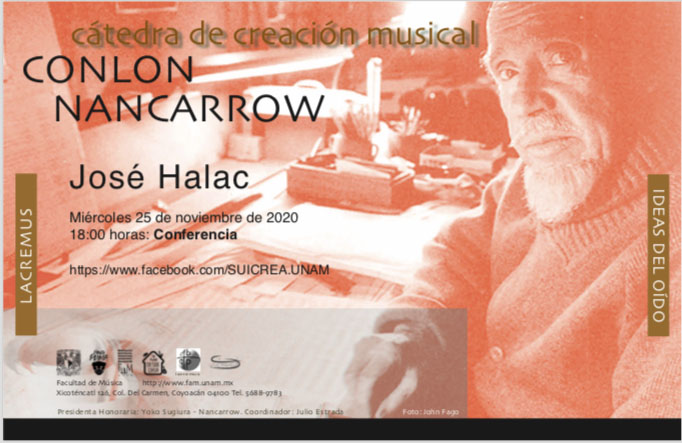 Cátedra Conlon Nancarrow: José Halac